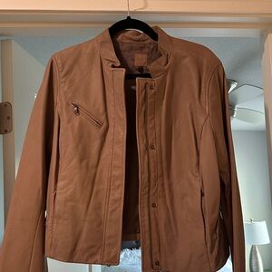 GAP Tan Leather Jacket